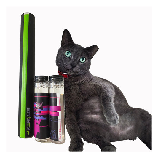 Kerqus Cheshire essential oil — cat lifestyle — lime, driftwood, rosemary & cinnamon — 2 × 100 ml