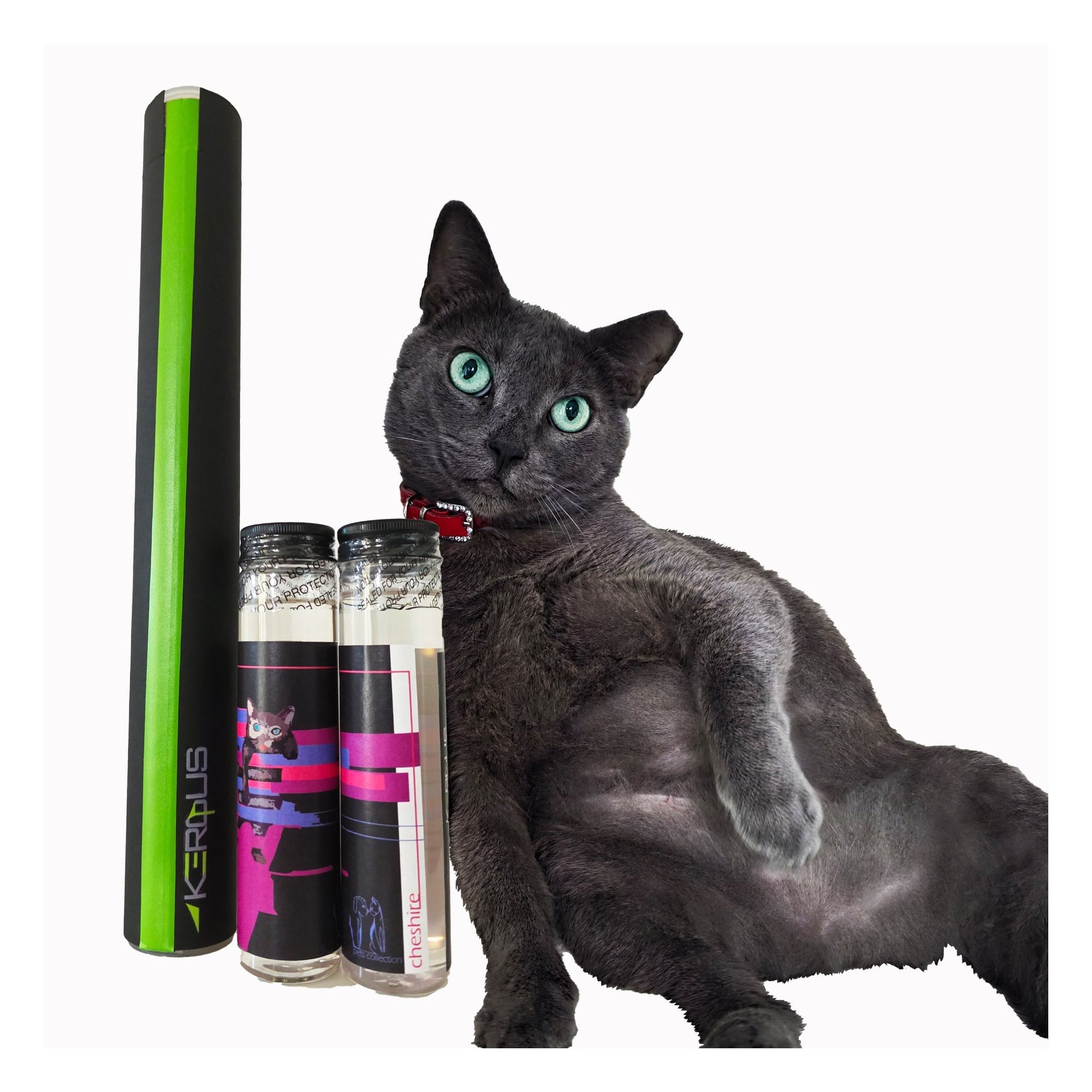 Kerqus Cheshire essential oil — cat lifestyle — lime, driftwood, rosemary & cinnamon — 2 × 100 ml