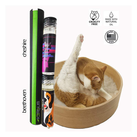 Kerqus fragrances — Cheshire and Beethoven — cruelty-free, made with natural oil